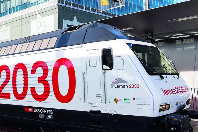 Lokomotive der Baureihe Re 460 mit der Mit Lackierung «Léman 2030». | © SBB Lokomotive der Baureihe Re 460 mit der Mit Lackierung «Léman 2030». | © SBB