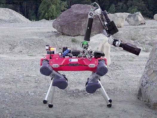 Roboterhund von Anybotics. Gemeinsam mit Maxon will das Zürcher Roboter-Start-up einen Laufroboter für den Monde entwickeln. | © ETH Zürich