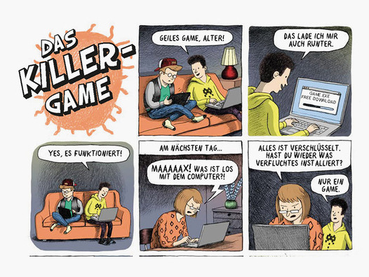 Familie Webster bewegt sich nicht immer erfolgreich durch den Cyberspace. | © Bakom Familie Webster bewegt sich nicht immer erfolgreich durch den Cyberspace. | © Bakom