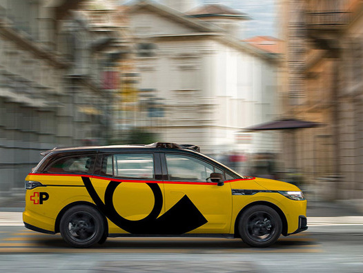 Prototypische Visualisierung eines «AmiGo»-Fahrzeugs. | © PostAuto