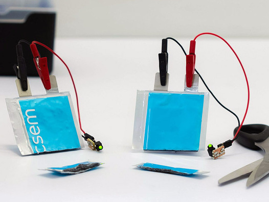 Schnitttest an Lithium-Metall-Batterien. | © CSEM