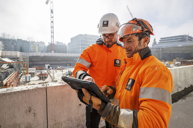 Implenia Mitarbeiter. Der Schweizer Baukonzern übernimmt das deutsche Ingenieurunternehmen Zigmo Engineering. | © Implenia