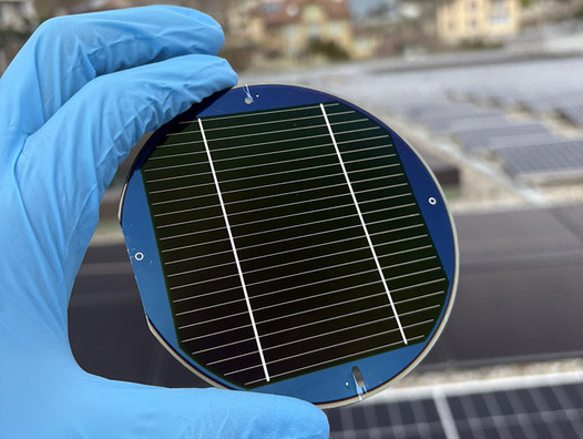 Am CSEM entwickelte Weltrekord-Solarzelle. | © CSEM
