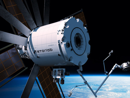 Das Starlab Space Station System beruht auf dem Konzept vollassemblierter Starts mit dem Space X Starship ohne Montagearbeiten im Orbit, Serienfertigung und einer Nutzungsdauer von 30 Jahren. | © CSA