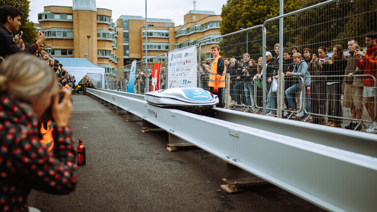 Der Höhepunkt der EHW des Studierendenteams Swissloop, gesponsert von der Stiftung Swiss Engineering | © Swissloop ETH